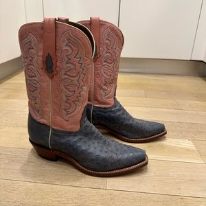 Ostrich cowboy boots